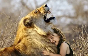 lion bonding human